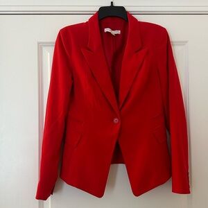 New York & Company Red Tailored Blazer